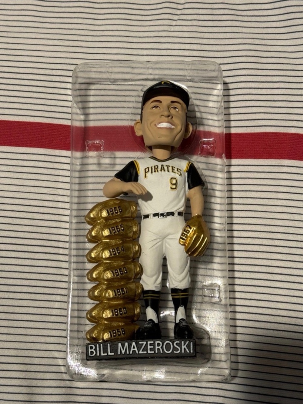 Pittsburgh Pirates Bill Mazeroski Gold Glove Bobblehead